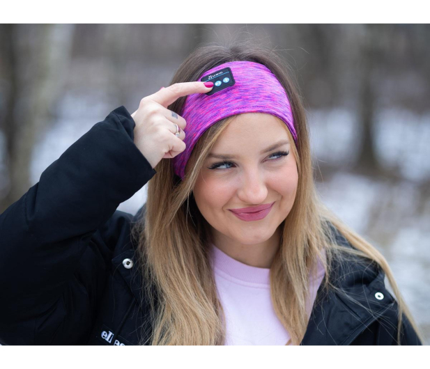 Rikiki Opaska z wbudowanymi słuchawkami Bluetooth różowa - 1352015 - zdjęcie 13